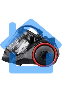 Пылесос Samsung VC15K4116VR/EV красный/черный, 390/1500 Вт, уборка сухая, пылесборник контейнер 1.3 л