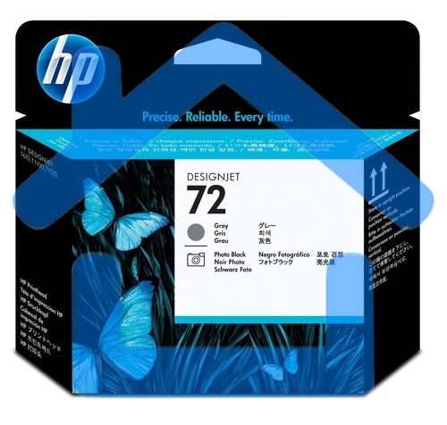 Печатающая головка HP №72 C9380A фото черный/серый печатающая головка для HP DJ T1100/T610