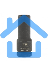Головка ударная удлиненная шестигранная, 15 мм, 1/2