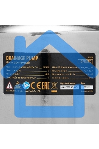 Дренажный насос DPL800X, 800 Вт, подъем 7 м, 16500 л/ч Denzel