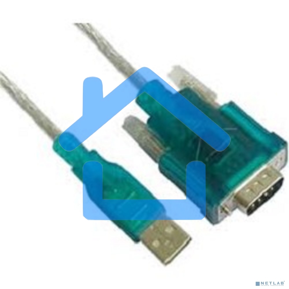Кабель AM/Com port 9pin 1.2м Aopen/Qust адаптер USB -> RS232, DE9P (добавляет в систему новый COM порт), ACU804