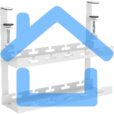 Кабель-канал Cactus CS-CM-400-2WT для столов 40x13.4x34.2см белый