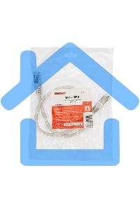 Пaтч-корд F/UTP Rexant, кат.6, RJ45-RJ45, экранированный, PVC серый, 0,5м