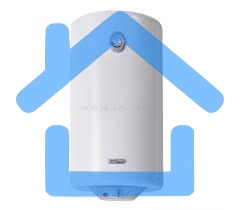 Водонагреватель De Luxe 3W50V1 Объем 50л,мощность 1,5квт,нагрев 2ч, вес 18кг, высота 733,диаметр 360мм.