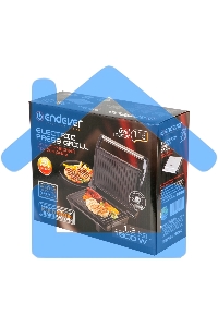 Электрогриль Endever Grillmaster 115, 1500 Вт, авто терморегулятор, антипригарное покрытие, индикатор нагрева, серебристый/черный