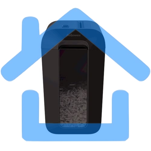 Шредер Fellowes PowerShred LX65 черный (секр.P-4)/перекрестный/10лист./22лтр./скрепки/скобы/пл.карты