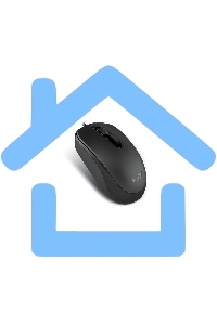 Мышь проводная Genius DX-120 черный, 1000 dpi, USB, кнопки - 3