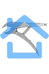 Зажим СИБРТЕХ ручной, полукруглый захват, 180 мм 18421