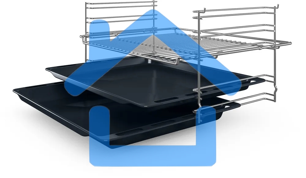 Духовой шкаф электрический Bosch HBF512BB1T Serie 2, духовой шкаф, черный, класс энергоэффективности А, 7 режимов, 3-х слойное остекление, LED-дисплей, утапливаемые переключатели, галогенное освещение, проволочные направляющие, сделано в Турции,