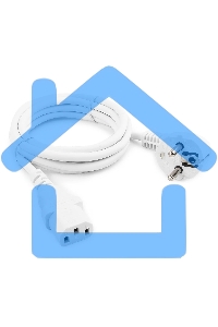 Кабель питания Gembird 1.8м, VDE(0.75мм), белый, с зазем., пакет PC-186W-VDE