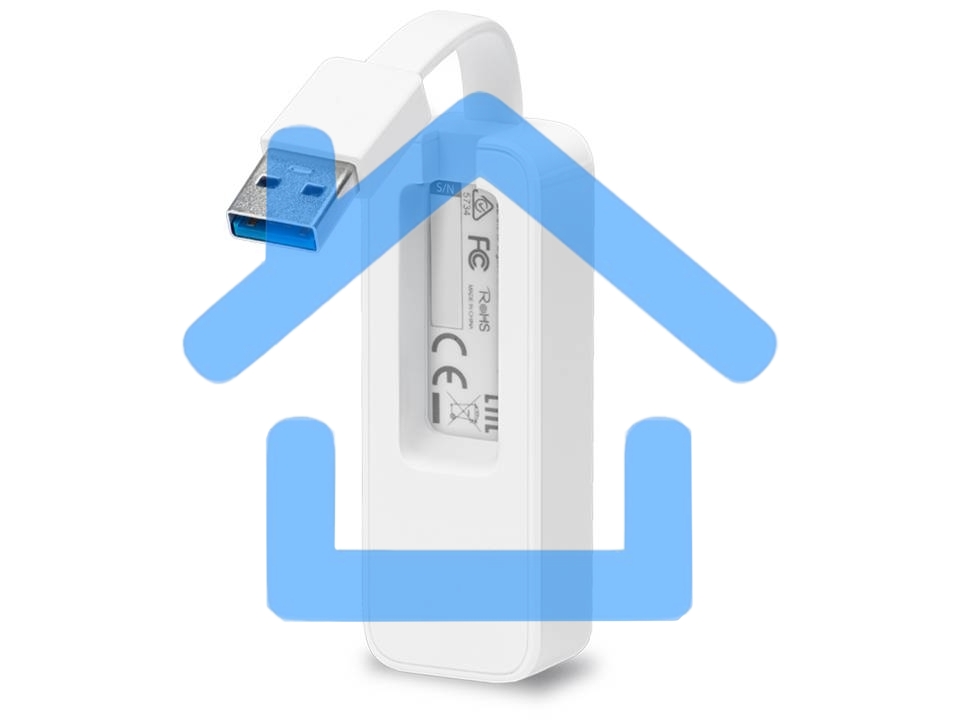Сетевой адаптер TP-Link UE300 USB 3.0/Gigabit Ethernet