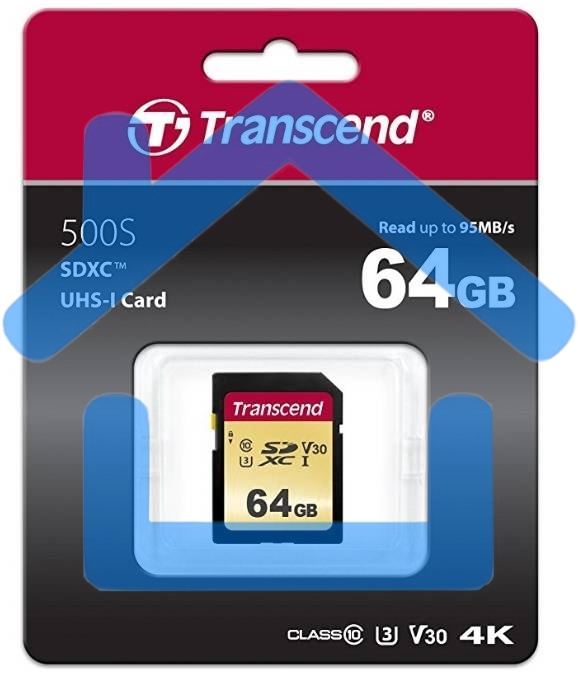 Флеш карта SD 64Gb Transcend SDХC UHS-I U3, MLC