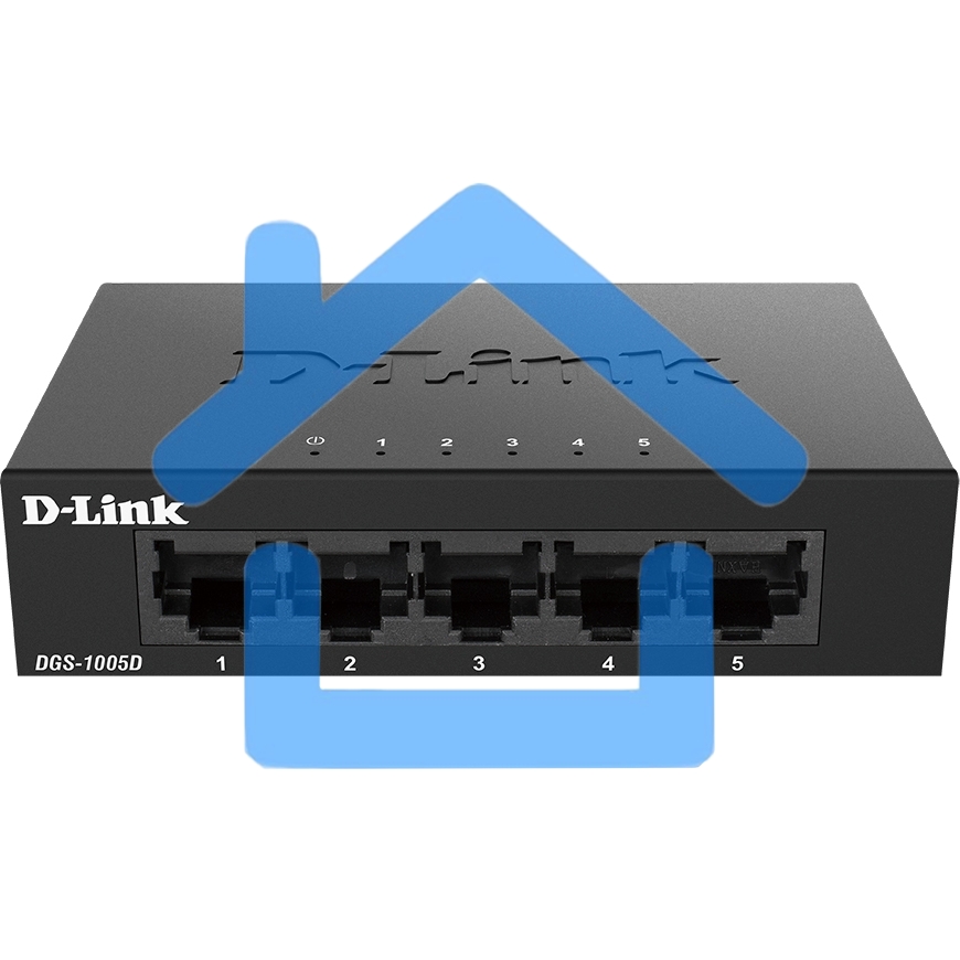 Коммутатор D-Link DGS-1005D/J2A неуправляемый с 5 портами 10/100/1000Base-T и функцией энергосбережения