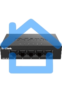 Коммутатор D-Link DGS-1005D/J2A неуправляемый с 5 портами 10/100/1000Base-T и функцией энергосбережения