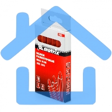 Мелки Matrix разметочные восковые красные, 120 мм, коробка 6шт