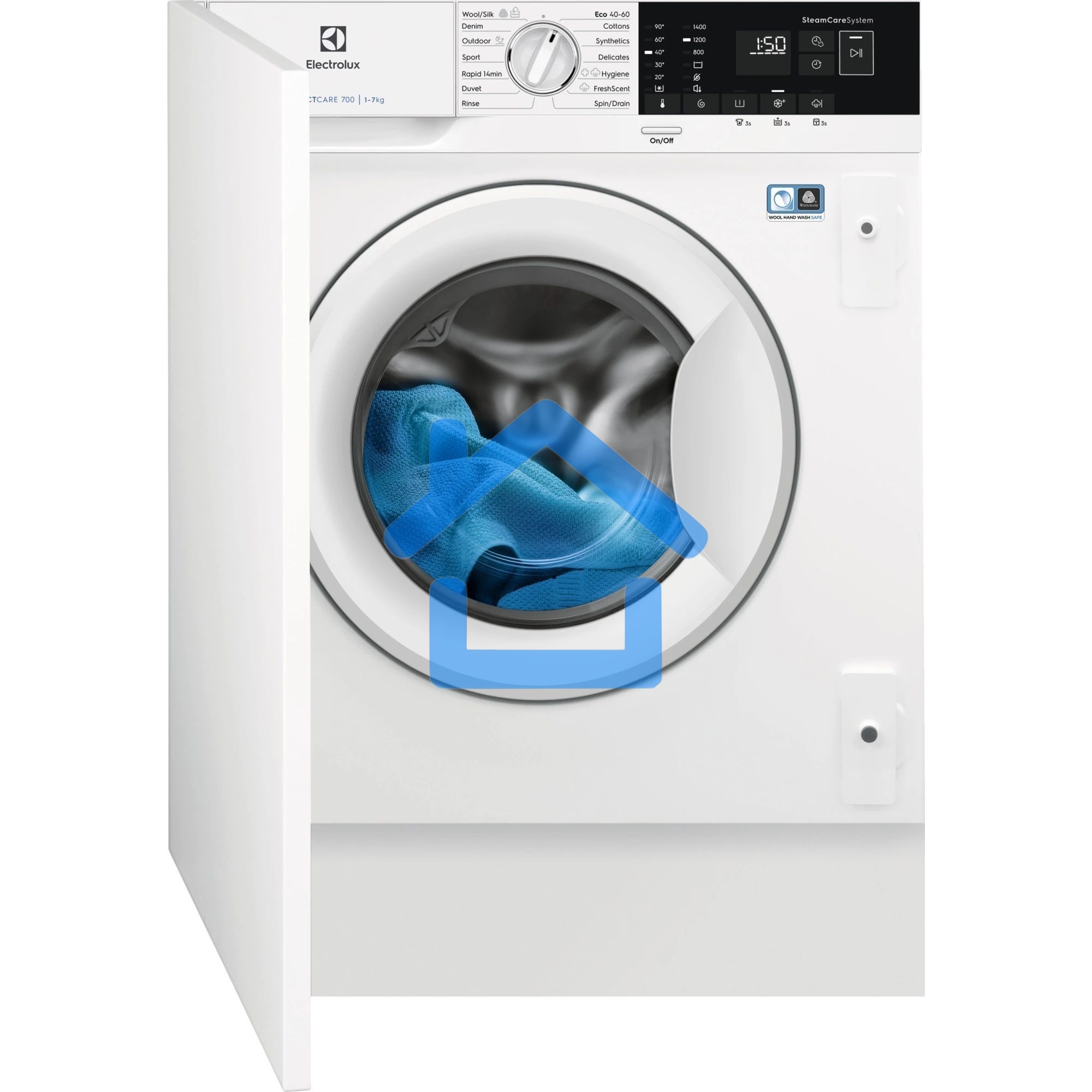 Встраиваемая стиральная машина Electrolux EWN7F447WI класс:B загрузка до 7кг