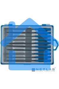 Профи набор надфилей ЗУБР 10 шт 140 мм, в боксе