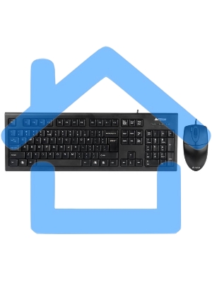 Комплект клавиатура + мышь A4 Bloody KR-8520D / USB/ Wired / черный