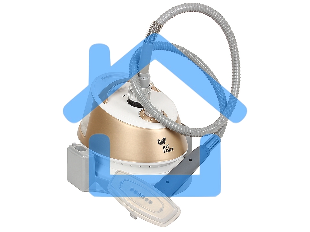 Отпариватель напольный Kitfort КТ-913 2000Вт белый/золотистый