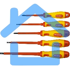 Набор KRAFTOOL EXPERT 250088-H6 Cr-Mo-V сталь. SL: 2.5. 4. 5.5. 6.5. PH: № 1. № 2. 6 предметов