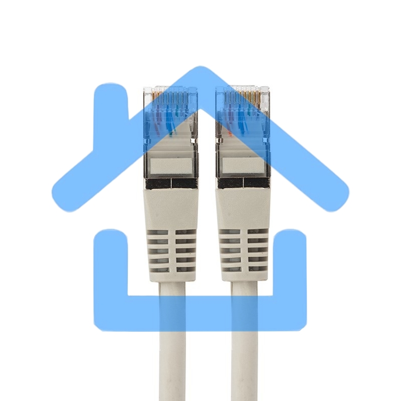 Пaтч-корд F/UTP Rexant, категория 5e, RJ45-RJ45, экранированный, 24AWG, LSZH, серый, 5м