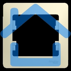 Рамка 1-м Glossa беж. SchE GSL000201