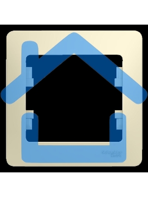 Рамка 1-м Glossa беж. SchE GSL000201