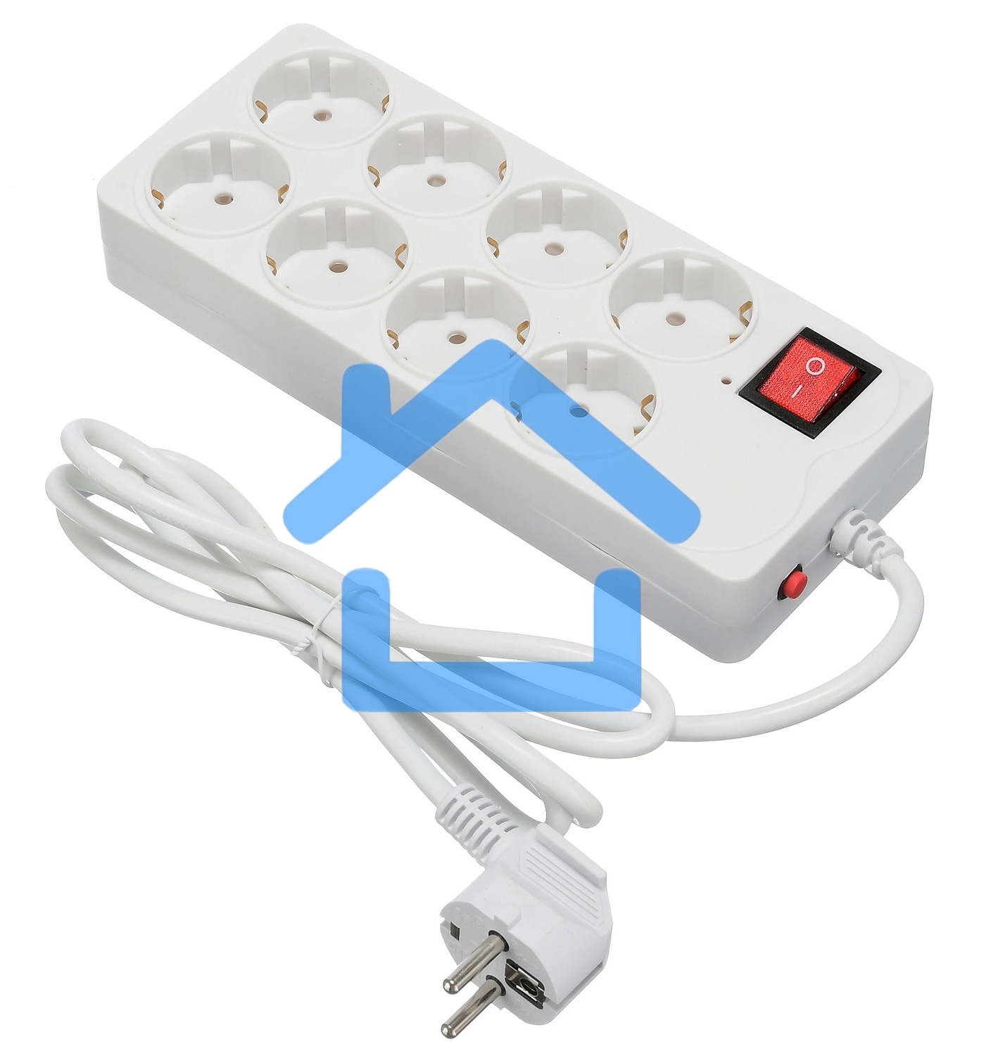 Сетевой фильтр Buro 800SH-1.8-W 1.8м (8 розеток) белый (коробка)