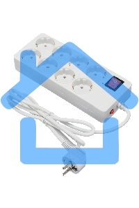 Сетевой фильтр Buro 800SH-1.8-W 1.8м (8 розеток) белый (коробка)