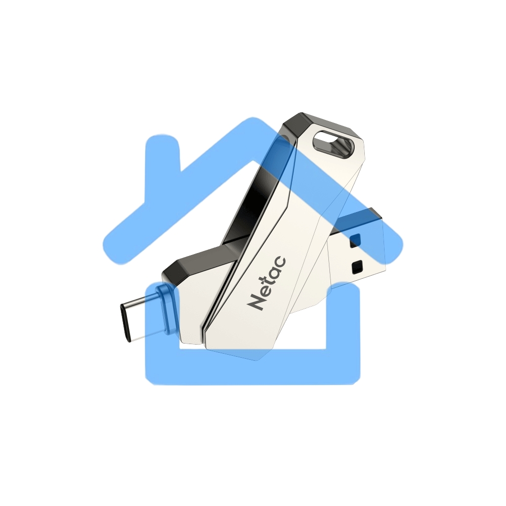 Флешка USB R/W Drive Netac U782C NT03U782C-128G-30PN dual USB3.0+TypeC 128Gb, retail version