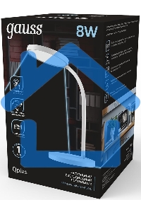 Светильник Gauss GT5031 настольный на подставке белый 8Вт
