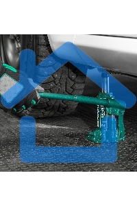 Домкрат гидравлический бутылочный Сибртех 2 т, 150-280 мм, в пласт. кейсе