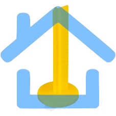 Маяки реперные для наливных полов Сибртех 50шт. с клеевым слоем