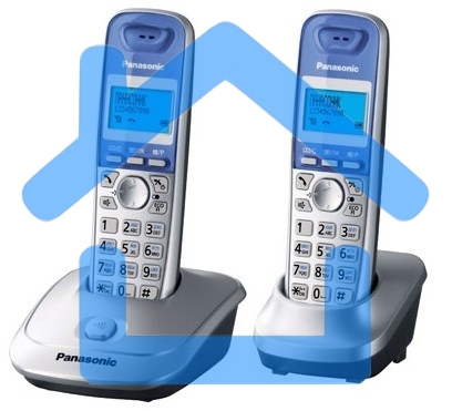 Телефон беспроводной (DECT) Panasonic KX-TG2512RUS (серебристый) Доп трубка в комплекте,АОН, Caller ID,спикерфон на трубке,полифония