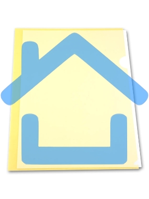 Папка-уголок Бюрократ -EE310/1YEL A4, пластик, 0.15мм, желтый