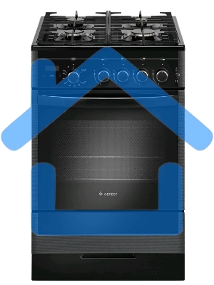 Плита газовая Gefest ПГ 5500-03 0044 черный, конфорок 4 шт, духовка 52 л, 50 см x 85 см x 58.5 см