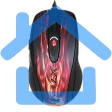 Мышь проводная A4Tech XL-750BK черный/красный, 3600 dpi, USB, кнопки - 7