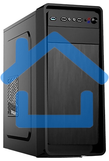 Компьютерный корпус Miditower ExeGate XP-332 Black, ATX, (XP600, Black,120мм), 2*USB, Audio