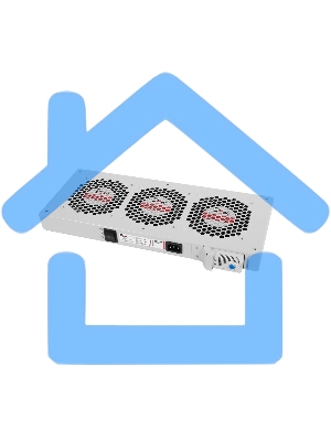 Модуль ЦМО вентиляторный, 3 вентилятора с терморегулятором R-FAN-3T