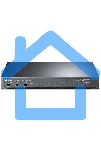 Коммутатор TP-Link 8-port 10/100Mbps Unmanaged PoE switch, 2 Gb RJ45 + 1 Gb SFP uplinks, PoE budget up to 124W