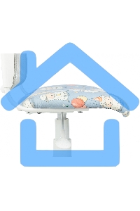 Кресло детское Бюрократ CH-W296NX TW-02 светло-серый овечки, сетка/ткань, крестов. пластик, пластик белый