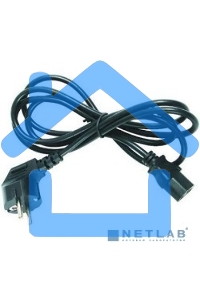 Шнур сетевой, евровилка угловая - евроразъем С13, кабель 3x0,75 мм², длина 3 метра (PVC пакет) Rexant