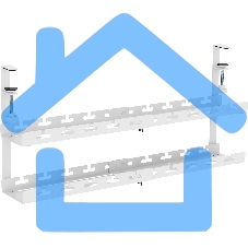 Кабель-канал Cactus CS-CM-700-2WT для столов 72.8x13.5x34.2см белый
