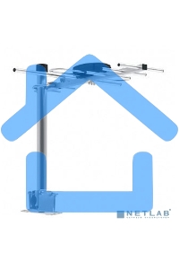 Антенна телевизионная Hyundai H-TAE100 9дБ пассивная серебристый