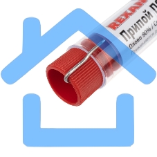 Припой без канифоли ПОС-61 Rexant, 10 г, Ø1.0 мм, (олово 61%, свинец 39%), колба