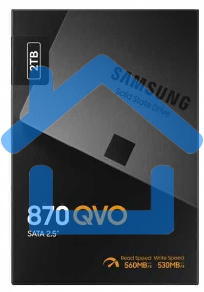 Накопитель SSD Samsung 870 QVO, 2Tb, SATA III, 2.5