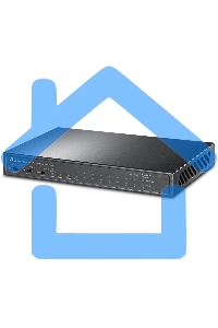 Коммутатор TP-Link 8-port 10/100Mbps Unmanaged PoE switch, 2 Gb RJ45 + 1 Gb SFP uplinks, PoE budget up to 124W