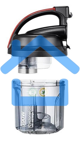 Пылесос Samsung VC15K4116VR/EV красный/черный, 390/1500 Вт, уборка сухая, пылесборник контейнер 1.3 л