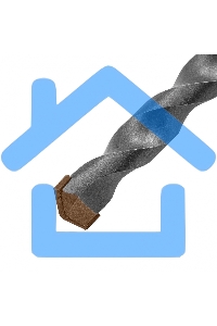 Сверло по бетону Matrix 10 х 200 мм, 3-гранный хвостовик