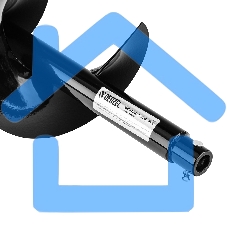 Шнек для грунта Denzel ER-200, диаметр 200 мм, длина 800 мм, соединение 20 мм, съемный нож